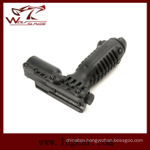 Military Airsoft Tactical Ris Total Bipod Flashlight Holder Combat Foregrip Grip